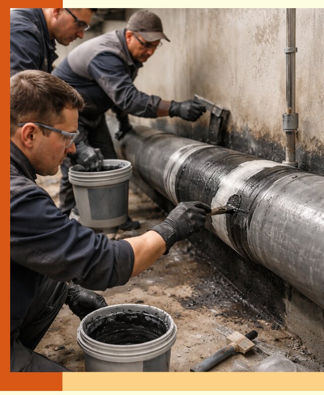 Гидроизоляция труб в Ишиме — защита и герметизация коммуникаций